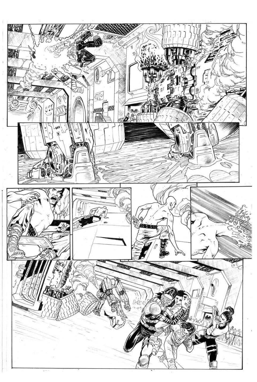 Sci-Fi Complex Inking